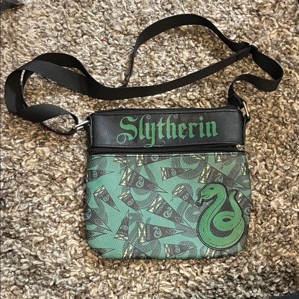 Loungefly Slytherin Green Crossbody Bag